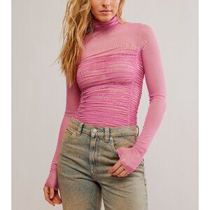 NWT FREE PEOPLE Under It All Bodysuit / Fuji Flower